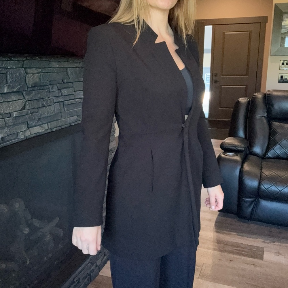 Zara Basic Elegant Black Coat